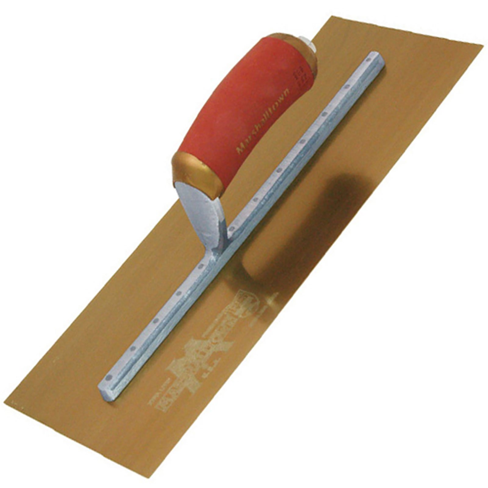 Marshalltown 14×5 Gold Stainless Steel PermaShape Finishing Trowel DuraSoft Handle